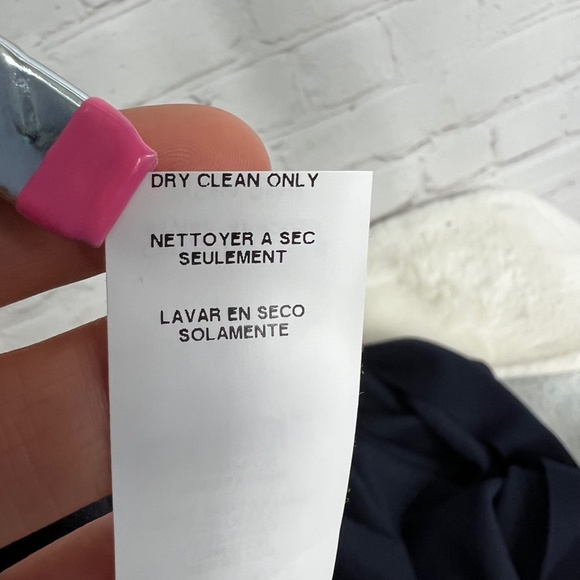 ⏳••NWOT |•FIFTEEN TWENTY•| Navy Blue Drape Leather Patch Cardigan•• - Picture 11 of 14